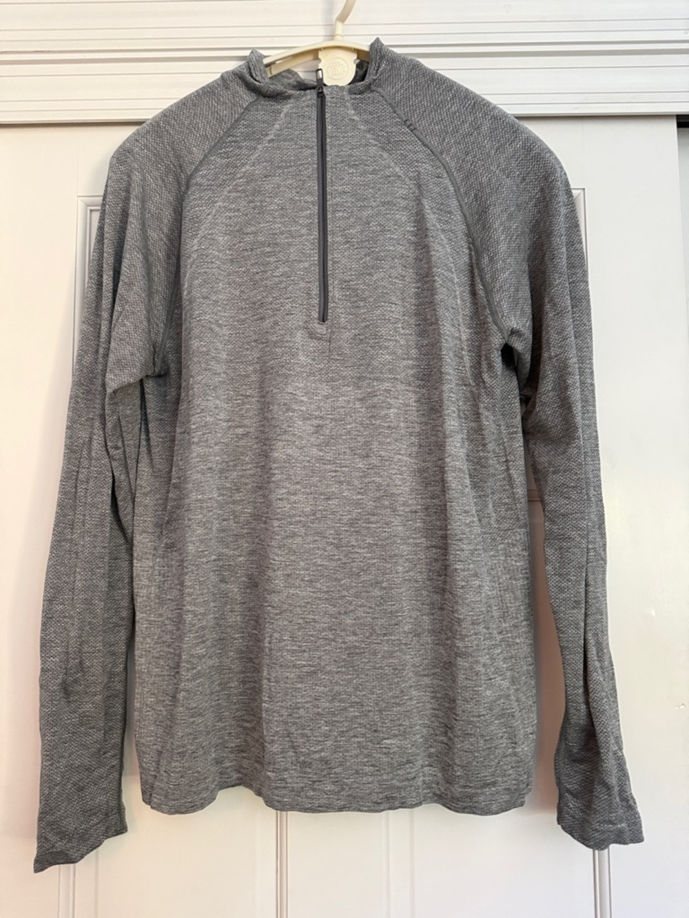 Lululemon Metal Tech Vent Lightweight Gray Quarter-Zip Pullover